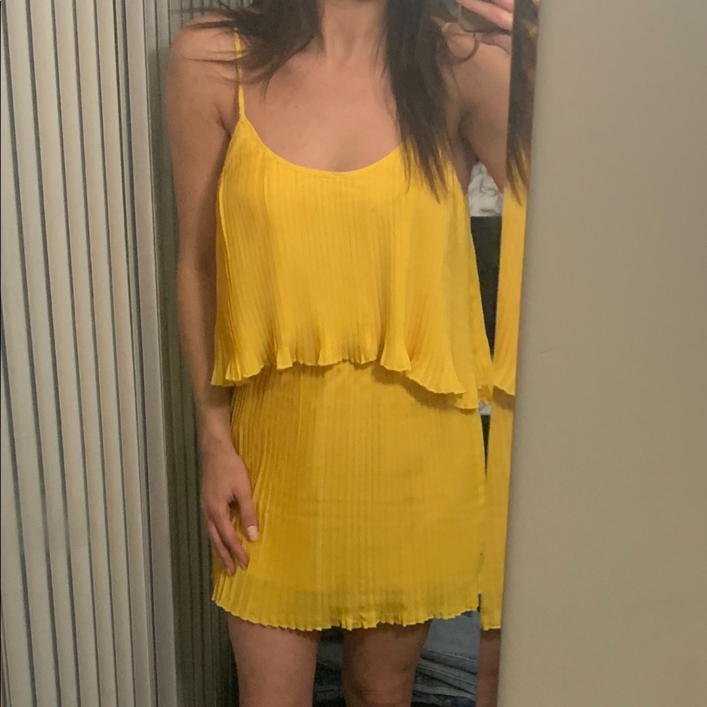 Superdown tawnie cami dress yellow-xxs